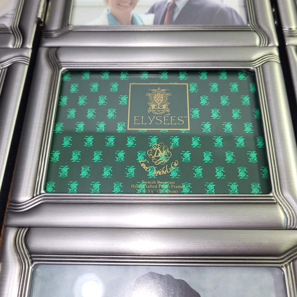 Louis Michel & Cie 3 Panel Screen Photo Frame Antique Pewter 9 Opening 43974 - Picture 7 of 7